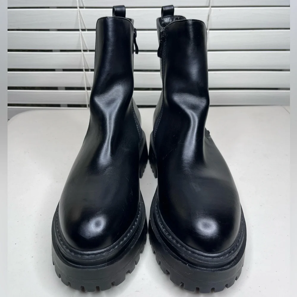 Nasty Gal Goth Vamp Sz 7 Black Platform Boots